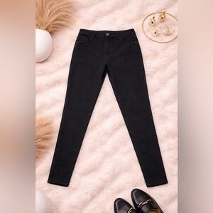 UNIQLO Black Pull-On Jeggings Size L (30-31) | Skinny Stretch Elastic Waist
